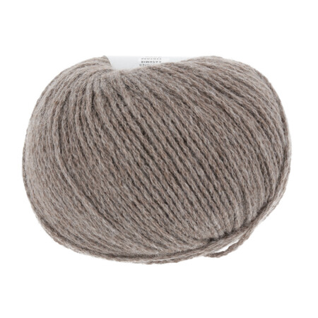 Bagside af Lang Yarns Cashmere Premium i lys brun meleret 67 – 100% cashmere, 25 g nøgle
