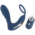 Vibrating Prostate Plug med cockring i sort silikone med kraftig vibration og ergonomisk form