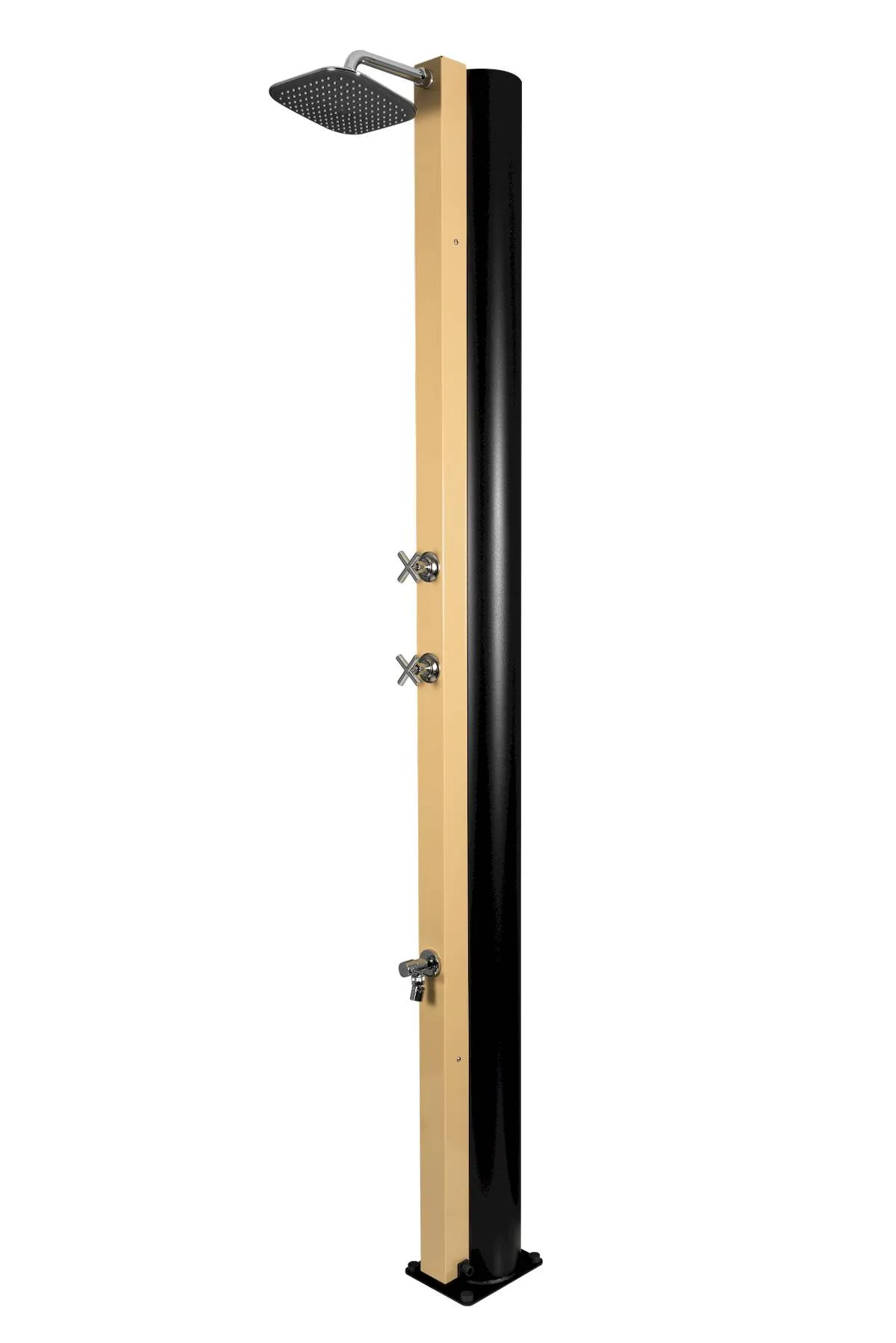 CRM - Solardusche 40 Liter - Beige, Mit Fußdusche
