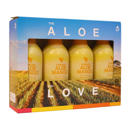 Aloe vera drik med mangosmag - Forever Aloe Mango 4 liter i PET-flaske