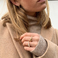 SWIRL earrings in 14 karat gold | Danish design by Mads Z