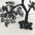 wire træ bonsai sort