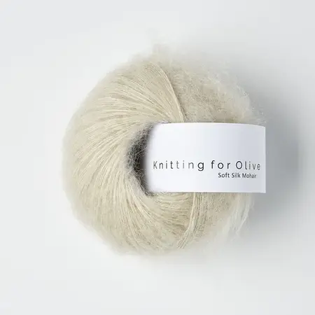 garnnoegle soft silk mohair fra knitting for olive farven marcipan