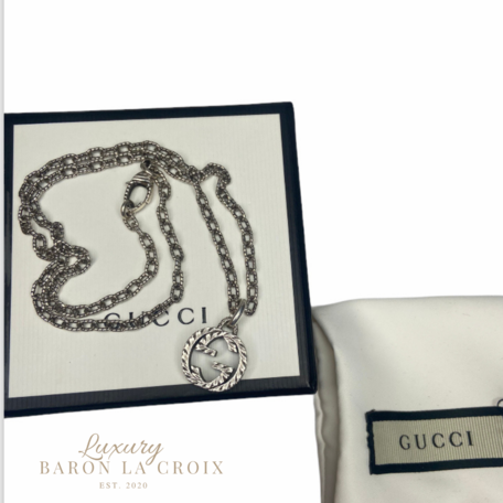 Ung dame Tag ud spejl Gucci halskæde | Baron La Croix
