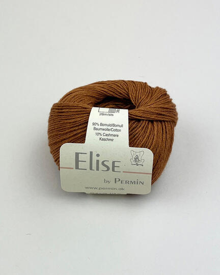 garnnoegle elise fra by permin i farven ravglød