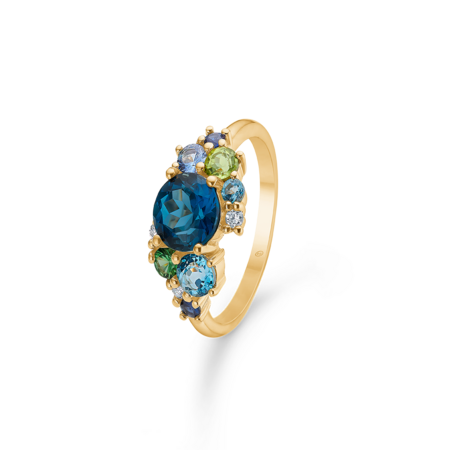 FOUR SEASONS WINTER ring in 14 karat gold | Danish design by Mads Z