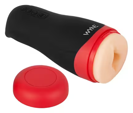 Masturbator 01 genopladelig med varme, vakuum og vibration fra WYNE