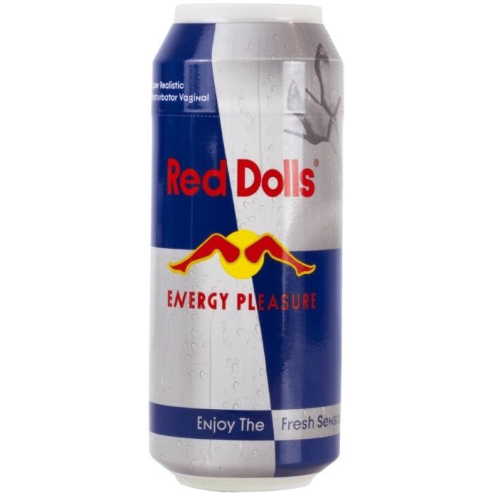 ALIVE Red Doll Realistisk Vaginal Masturbator i Energidriksdåse