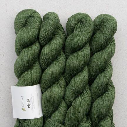 4 garnnoegle af maerket pinta fra pascuali i farven olive farvenummer 107