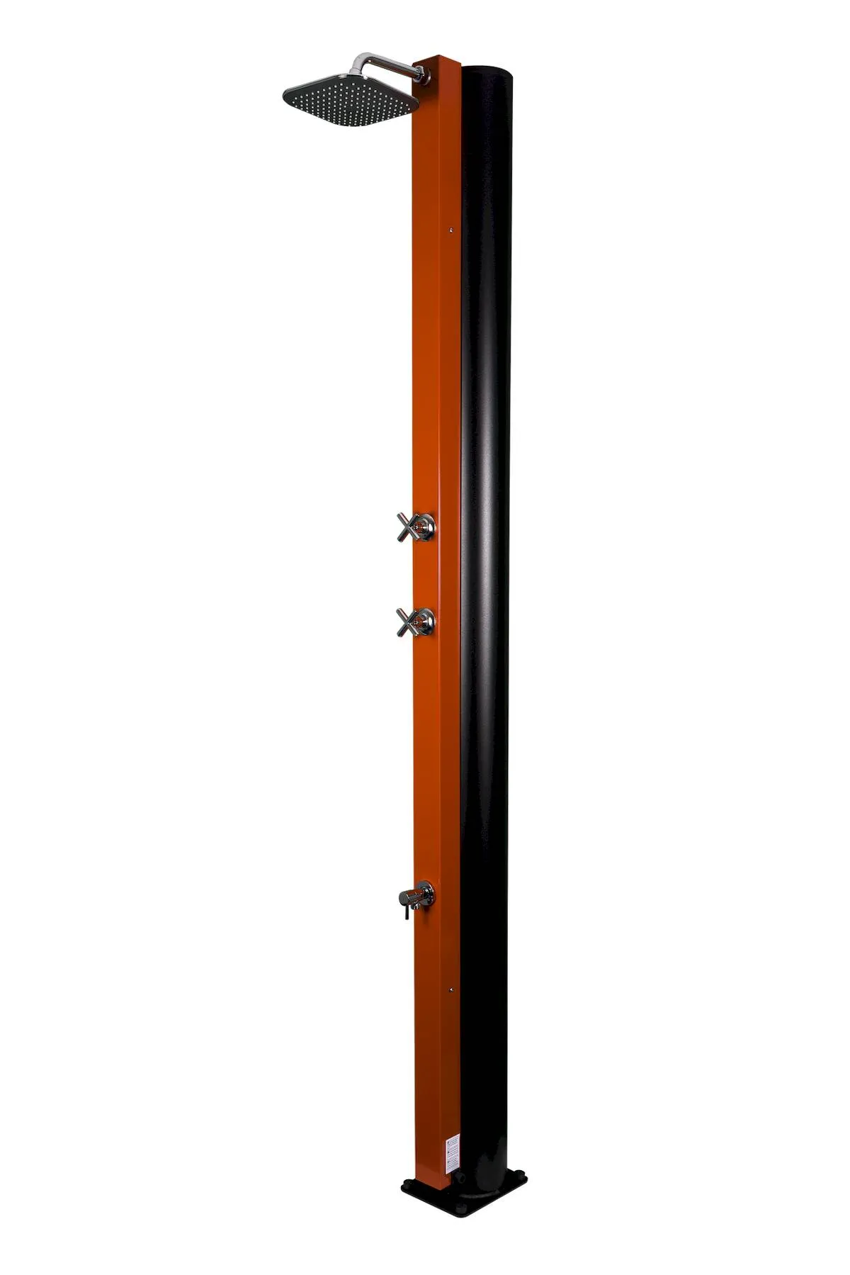 Crm - Solardusche 40 Liter - Orange, Mit Fußdusche