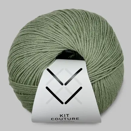 Garnnøgle Wool Cotton fra Kit Couture i farven salvie