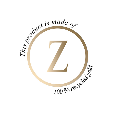 Produktet er udført i 100% genanvendt guld.