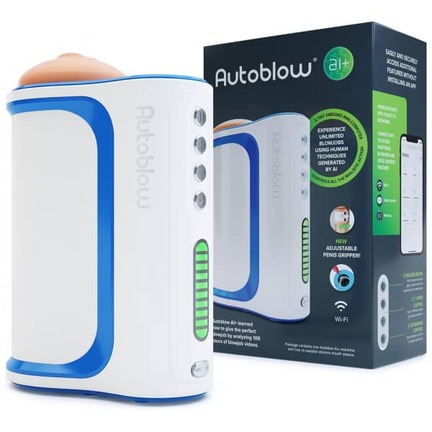 Autoblow A.I. + Plus Machine – avanceret maskine med kunstig intelligens og 10 teknikker.