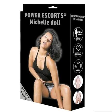 Power Escorts Michelle Doll BR200 – oppustelig dukke i PVC, 150 cm