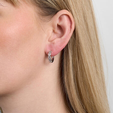 Elera øreringe, large i sølv - studio.z