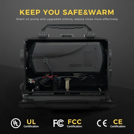 unster HTB1 LTE 4G dieselfyr 8 kW – kompakt Bluetooth-varmer i værktøjskassedesign