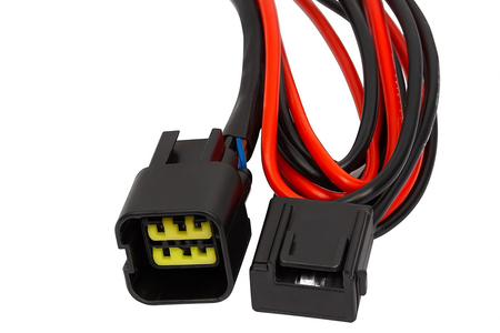 Komplet ledningsnet med firkantet stik – passer til 12V dieselvarmere og kinafyr - dieselfyr
