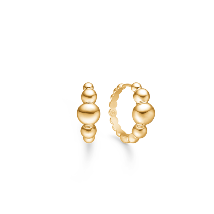 BIGGEST BALL earrings in 14 karat gold | Danish design by Mads Z