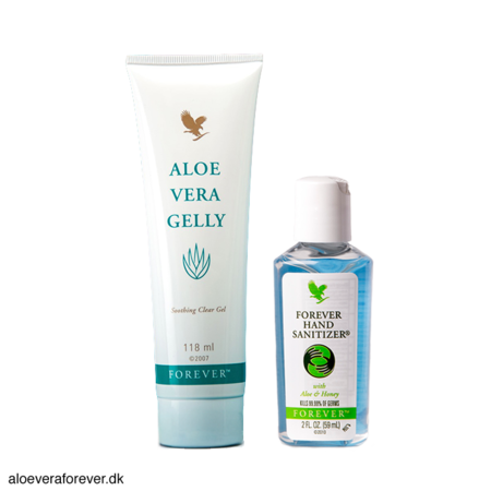 Aloe Vera Gelly og Forever Hand Sanitizer fra Forever Living
