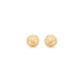 Urchin Elegance earrings made in 925 pure sterling silver plated with a durable 18 karat gold plating.