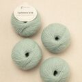 Pascuali Cashmere 6/28 – farven Horizon. Økologisk luksusgarn i 100% cashmere uld, støvet blågrøn nuance