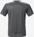 Bagfra visning af Coolmax® Funktionel T-shirt 918 i Grå. Åndbart materiale med slidser i siden og forlænget ryg. OEKO-TEX® certificeret kvalitet.