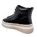 Sorte ankel sneakers hvid sål