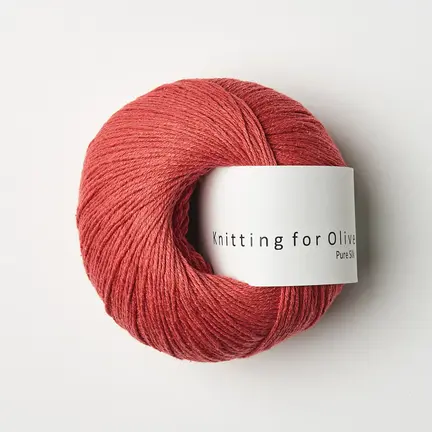 Garnnøgle pure silk fra Knitting for Olive i farven vandmelon