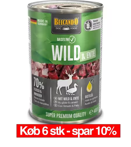 Belcando Vildt & And Vådfoder 400g – Kornfri dåsemad til hunde