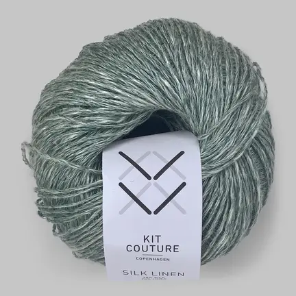 Silk linen garn fra Kit Couture i farven grøn