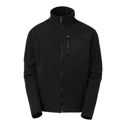 South West Ames sort fleecejakke. Kan bæres separat eller fastgøres til Ames-skaljakken. Tre lynlåslommer og udskiftelige lynlåstrækkere. Hovedstof: 100% polyester.