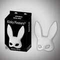 Kinky Pleasure Bunny Mask White – hvid fetish kaninmaske med ører