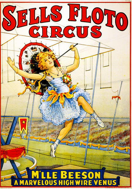 fotomester circus cirkus plakat sells floto beeson