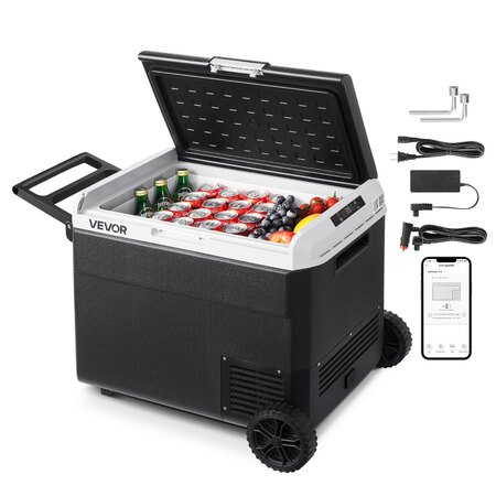 VEVOR 60L kompressor køleboks 12V 24V og 230V