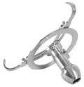 Anal Spreader Deluxe i poleret rustfrit stål med justerbar åbning og bundring