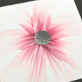 maleri 30x30 cm rosa blomst