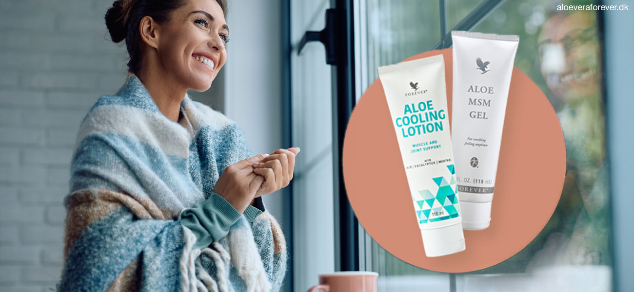 Aloe Cooling Lotion og Aloe MSM Gel i sampak til afslapning og restituering