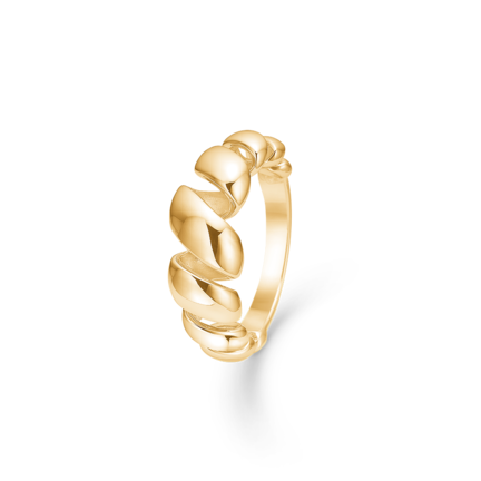 SWIRL ring i 14 karat guld | Mads Z