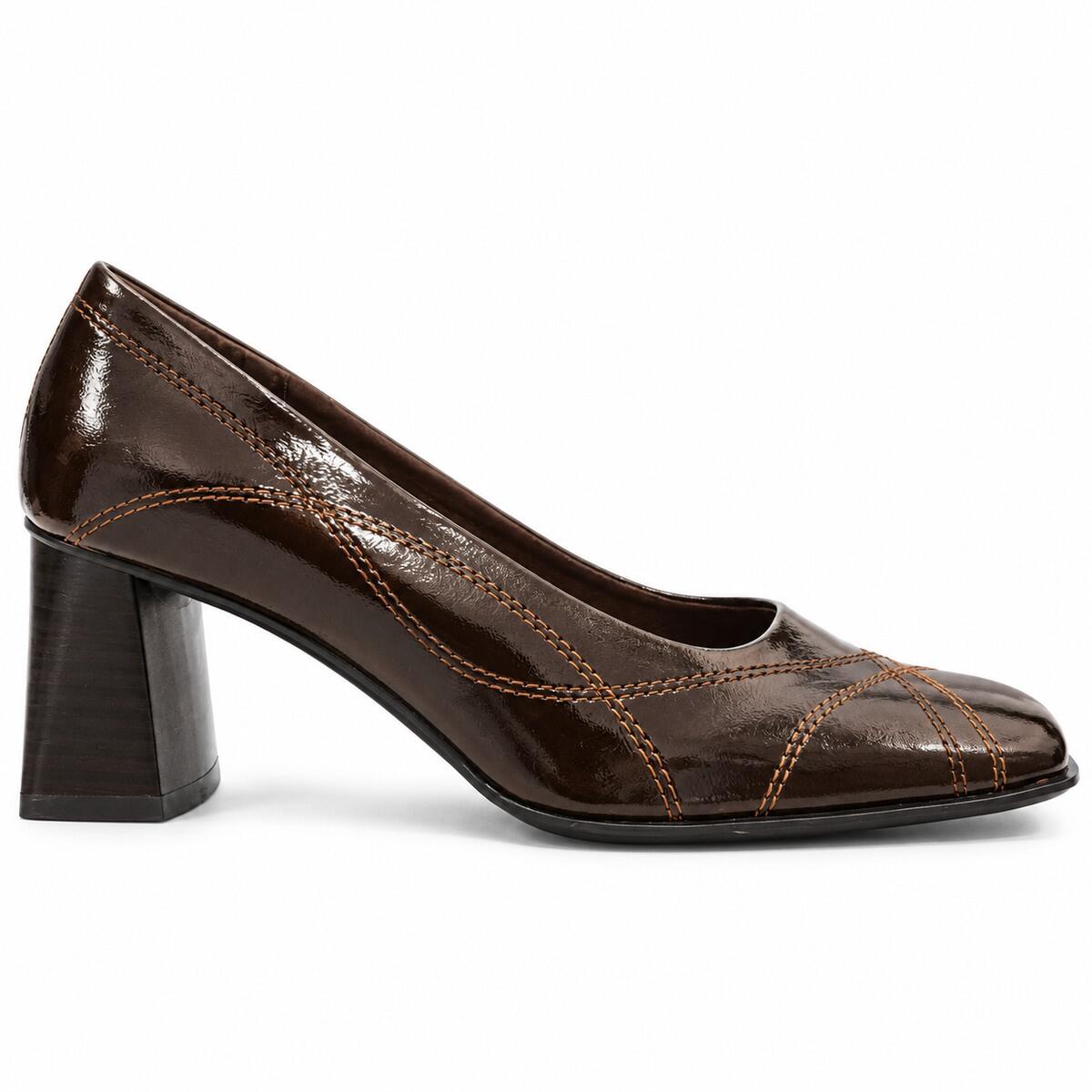 Gino Ventori Pumps Med Blokhæl  Brun - 36