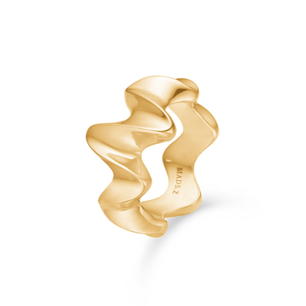 WAVE ring in 14 karat gold | Danish design by Mads Z