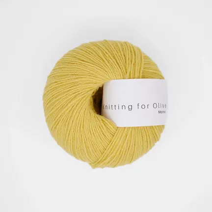 Garnnoegle merino fra knitting for olive i farven smørblomst