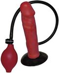 You2Toys Red Balloon oppustelig dildo i rød latex/PVC med vibration og pumpe.