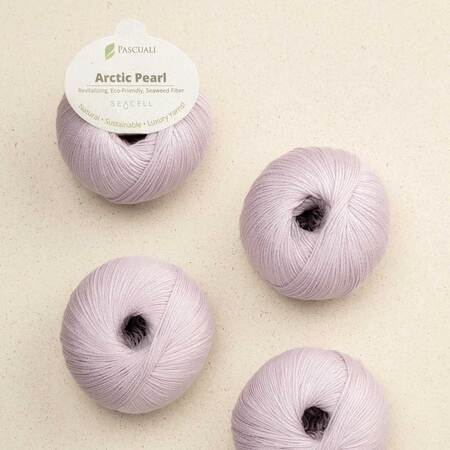 4 garnnoegler i kvaliteten arctic pearl fra pascuali i farven seerose 23