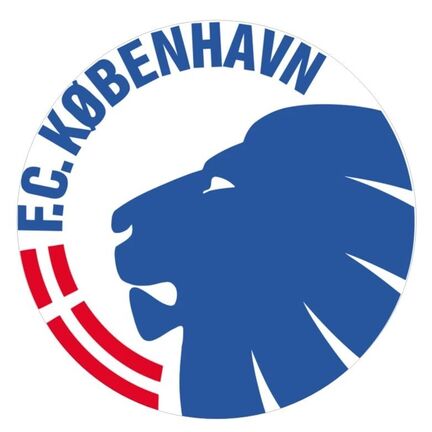 Rundt F.C. København kageprint med navn til personlig fodboldkage