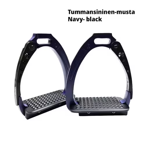 Equitare Clever sikkerheds stigbøjler - Navy/Sort, 12cm
