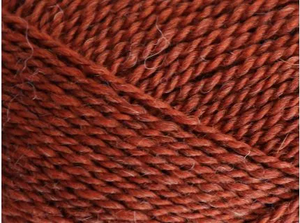 Close up af Garnnøgle mashdale fra filcolana i farven 390 Terracotta