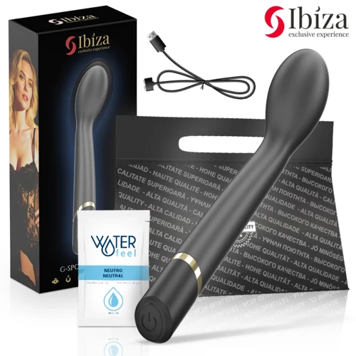 IBIZA Sort G-punktsvibrator med Vibration