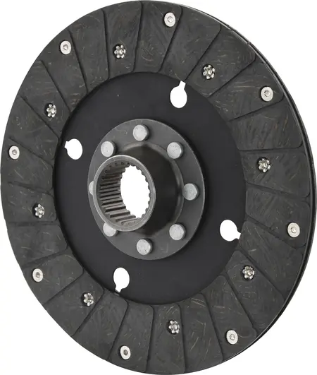 Clutch hub - drive hub 10" / 254 mm - 25 spline
Fits: MF135 with serial number after 439192
Fits: MF148 with serial number after 605135
Fits: MF152, MF155, MF158
Fits: MF165 with serial number 130774
Fits: MF168 with serial number after 255119
Pa