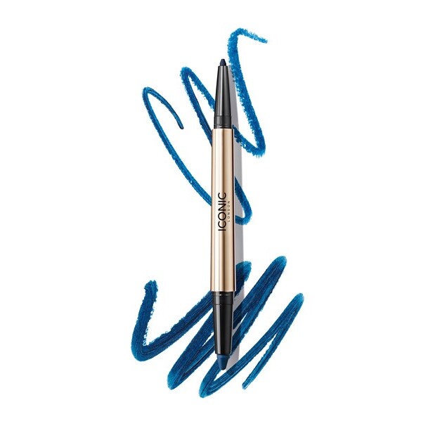 Iconic London, Eyeliner Duo Smokey Eye, Electric Blue - Makeup, Eyeliner, Ram dine øjne ind, Pencil