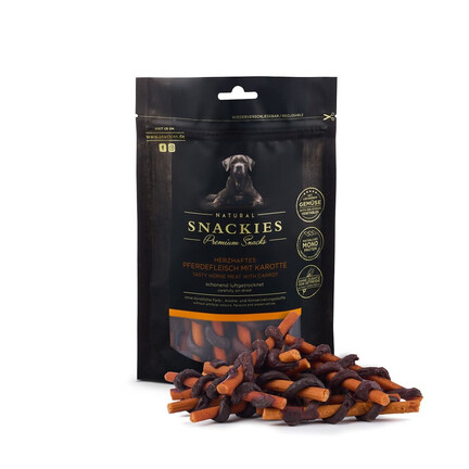 Snackies Hestekødsstænger med Gulerod - 170g
